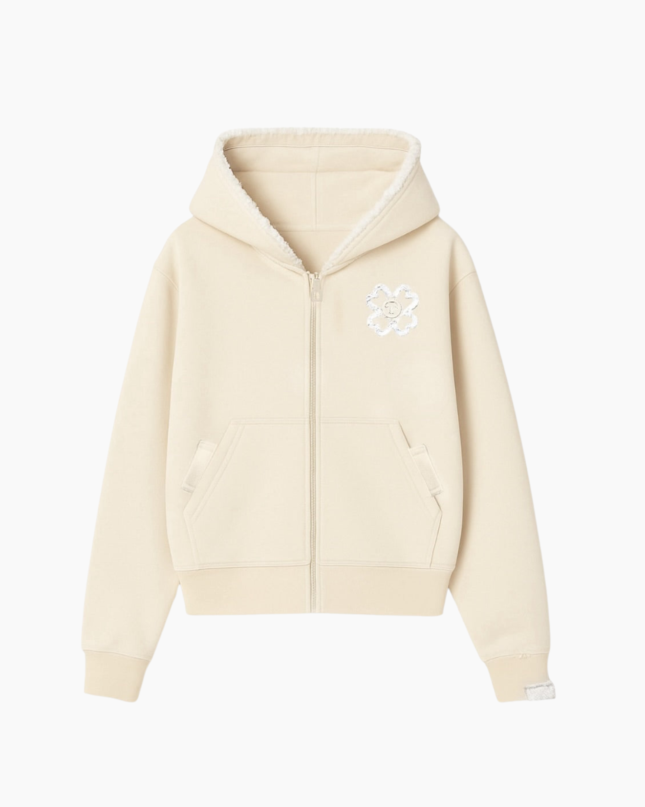 ZIP HOODIE DUNE CREAM