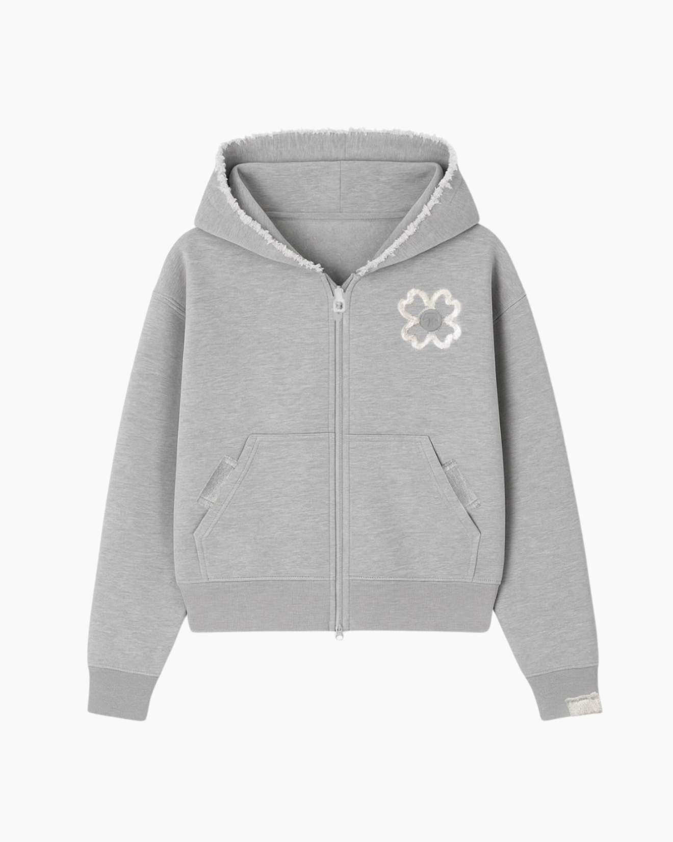 ZIP HOODIE STONE GREY