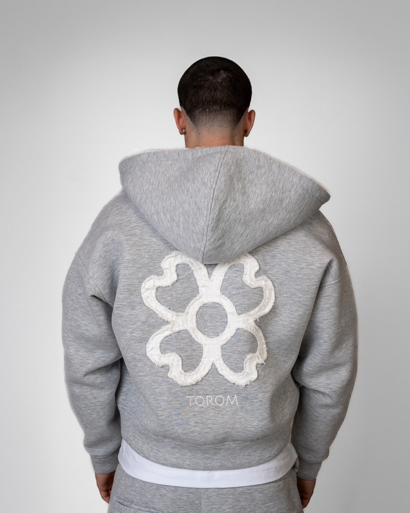 ZIP HOODIE STONE GREY
