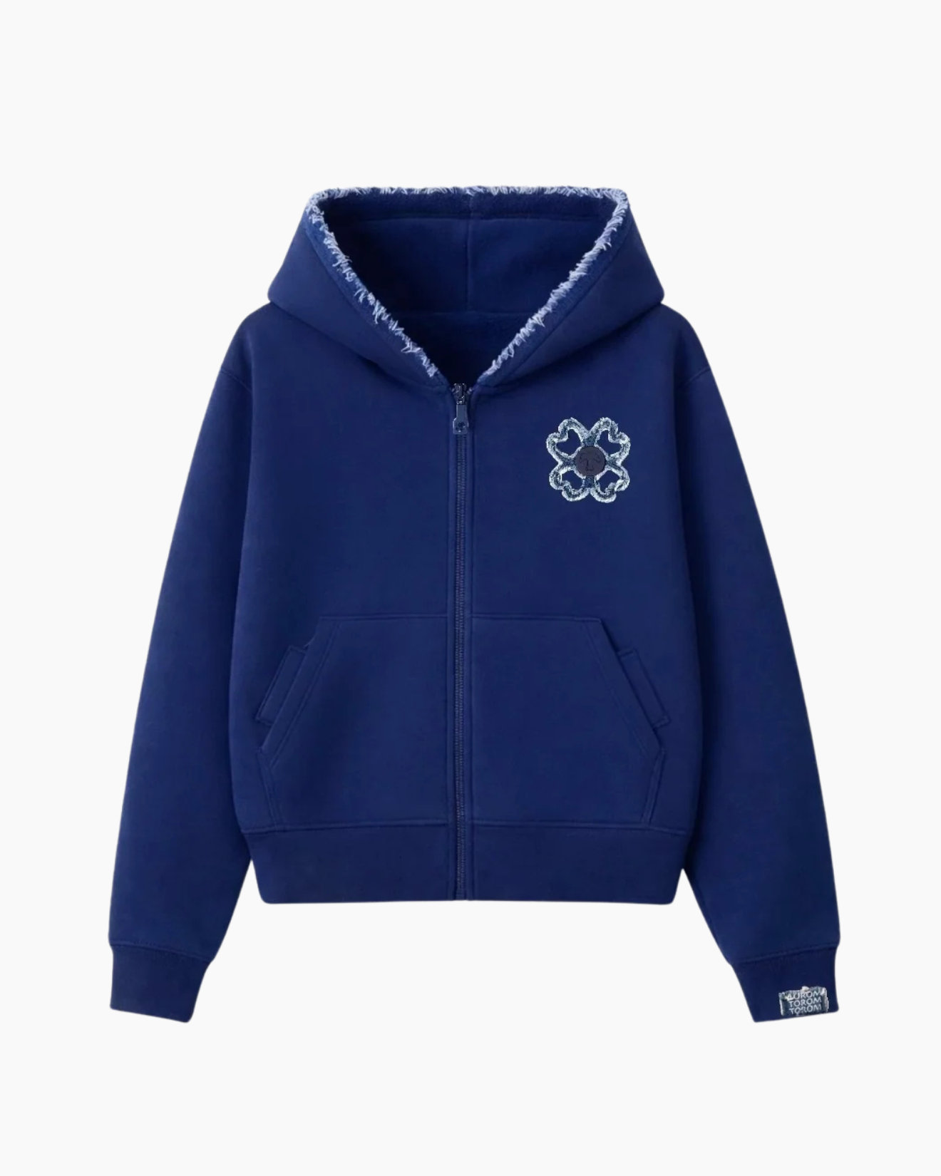 ZIP HOODIE ROYAL NAVY