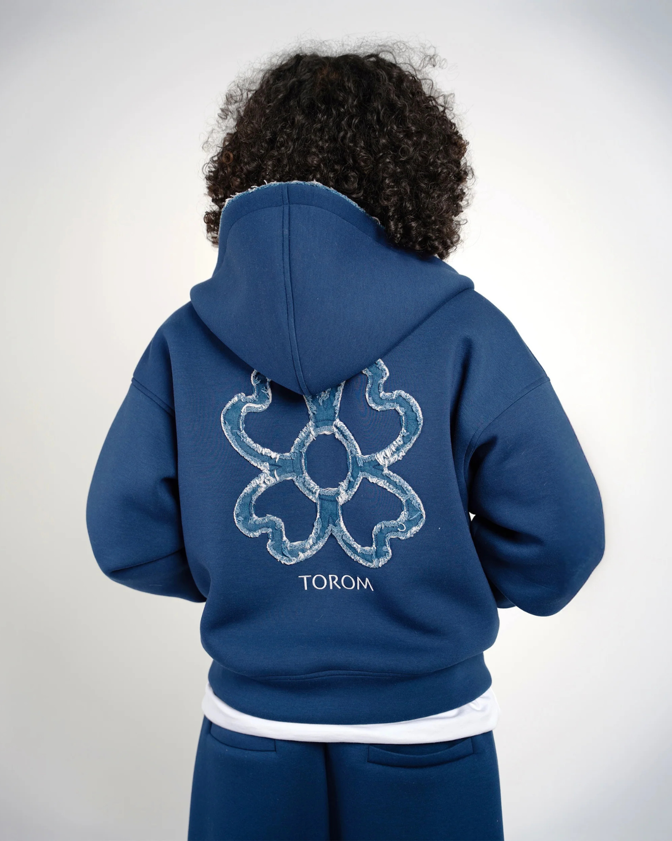 ZIP HOODIE ROYAL NAVY
