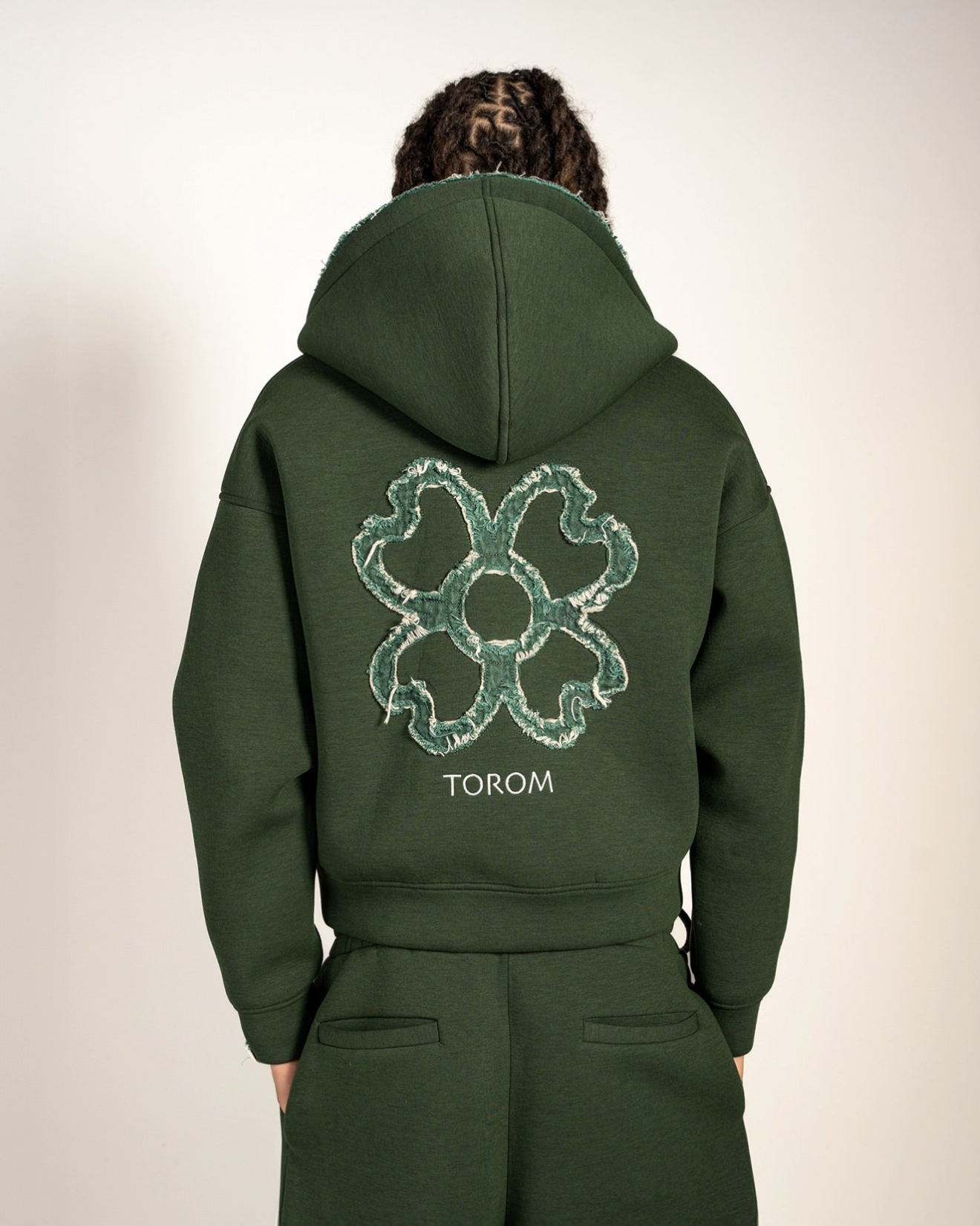 ZIP HOODIE FOREST GREEN
